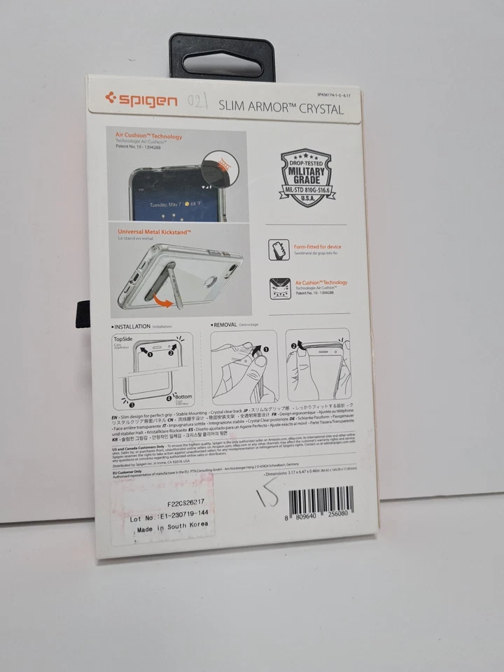 Spigen Google Pixel 3a XL Slim Armor Crystal Back Case - Clear - Image 2 of 3
