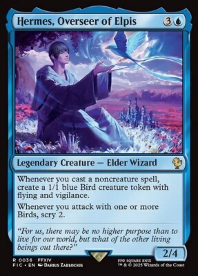 *MtG: 2x HERMES, OVERSEER OF ELPIS - Commander Final Fantasy Rare - magicman*