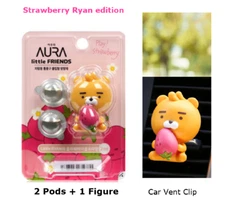 KAKAO Friends CAR Air Freshener Strawberry Ed. RYAN  + FLORAL 2 Pods