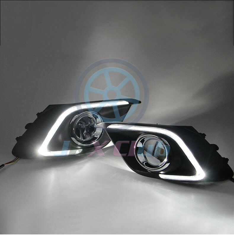 For Mazda 3 Axela 2013-2016 LED DRL Daytime Running Light Fog Lamp