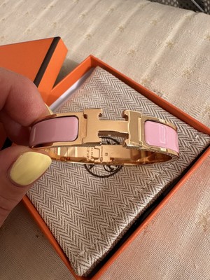 Hermes Armreif Clic H - Rose