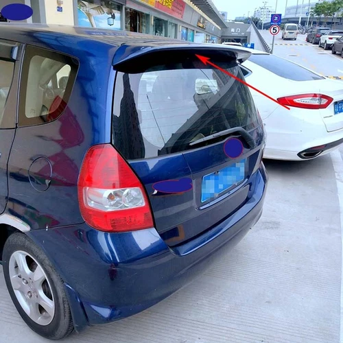 Spoiler Wing ABS for 2003-2007 Honda Fit Jazz Hatchback Unpainted Factory Style - Picture 7 of 11