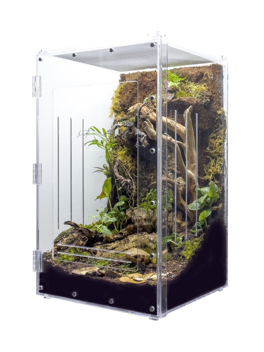 Herpcult Acrylic Reptile Terrarium Gecko Lizard Spider Front Open
