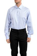 Dolce & Gabbana Men's Blue Button Down Long Sleeve Dress Shirt sz 16.5 17