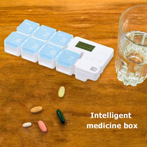 Intelligenter 7-Tage-Pillen-Organizer, Timing-Erinnerung, Medikamenten-Wochenbox - Bild 4 von 8