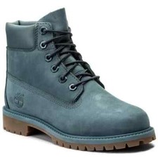Timberland Youth GS 6 Inch Premium Waterproof Nubuck Boots A1O8D Orion Blue 5.5M