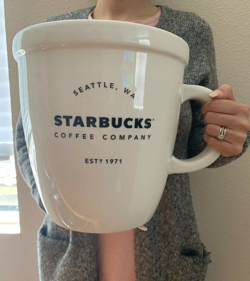Starbucks Giant Abbey Classic Ceramic Mug 138 oz Limited Starbucks Giant Abbey Classic Ceramic Mug 138 oz Limited