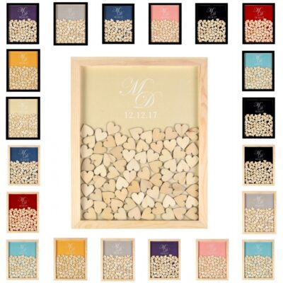 Wedding Guest Book Drop Top Custom Wedding Guest Book Personalized Drop Box