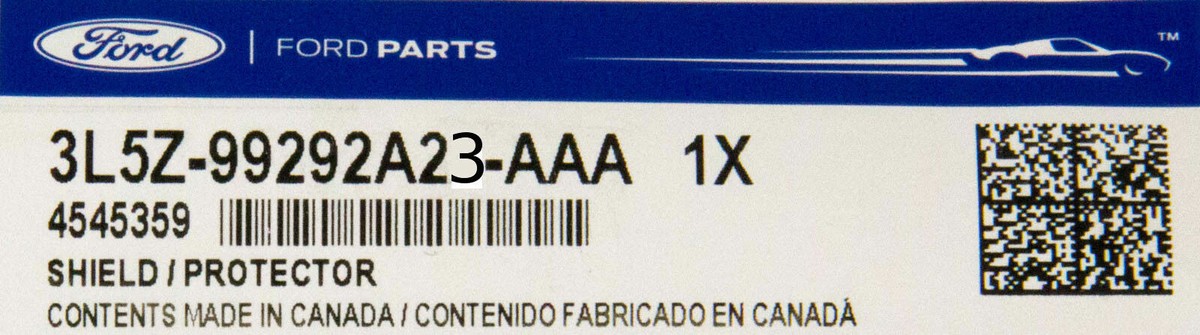 Ford Ranger Stone Guard - F47Z99292A22B