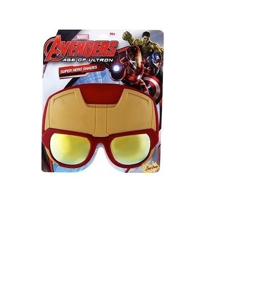 Avengers Iron Man Head Glasses Shades SunStachesRed eBay