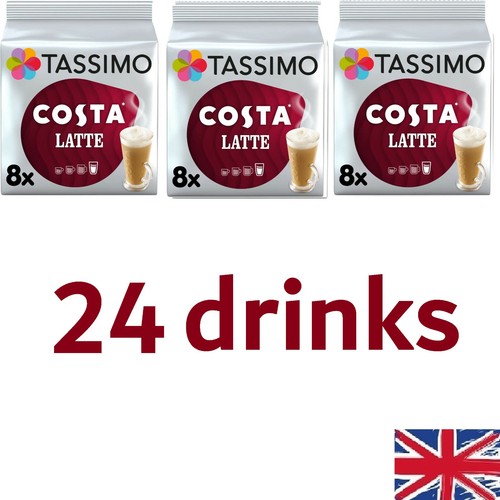 Tassimo Costa Coffee Latte Drink Coffee 