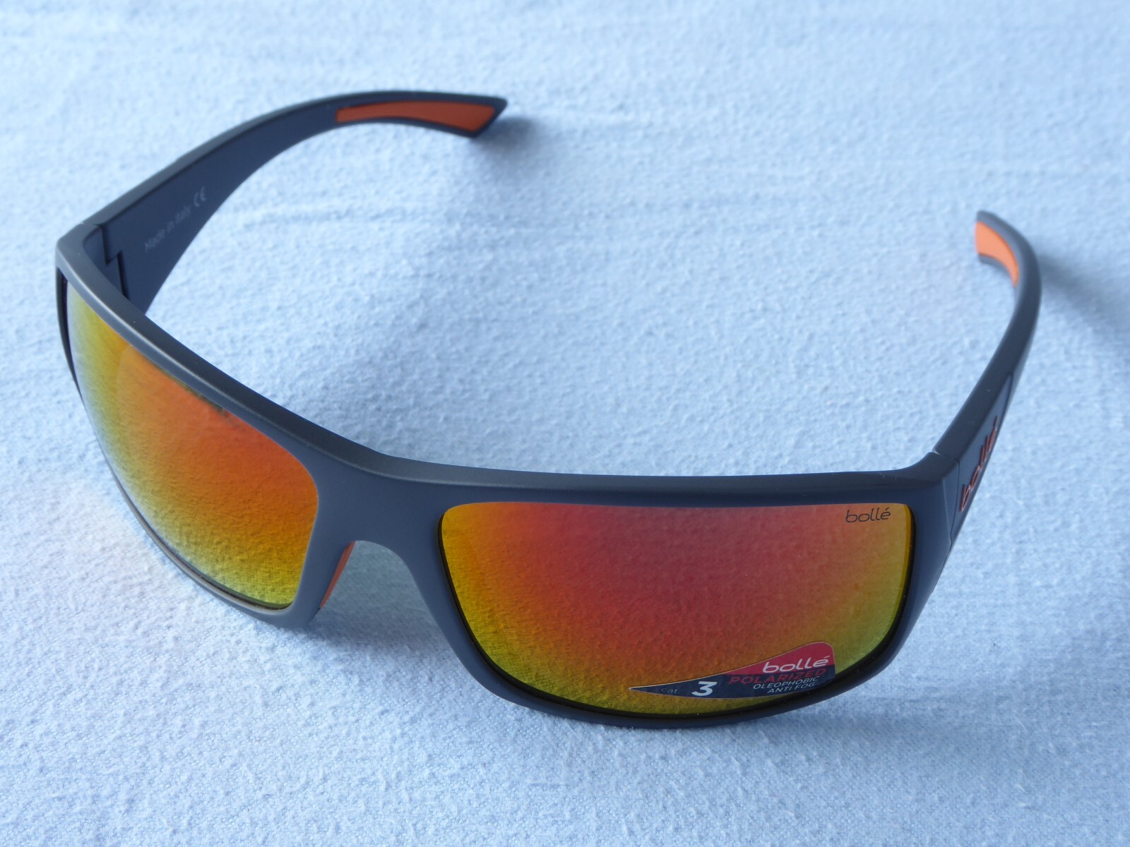 Bolle TIGERSNAKE Sunglasses Matt Cool Grey POLARISED. Kind of wide