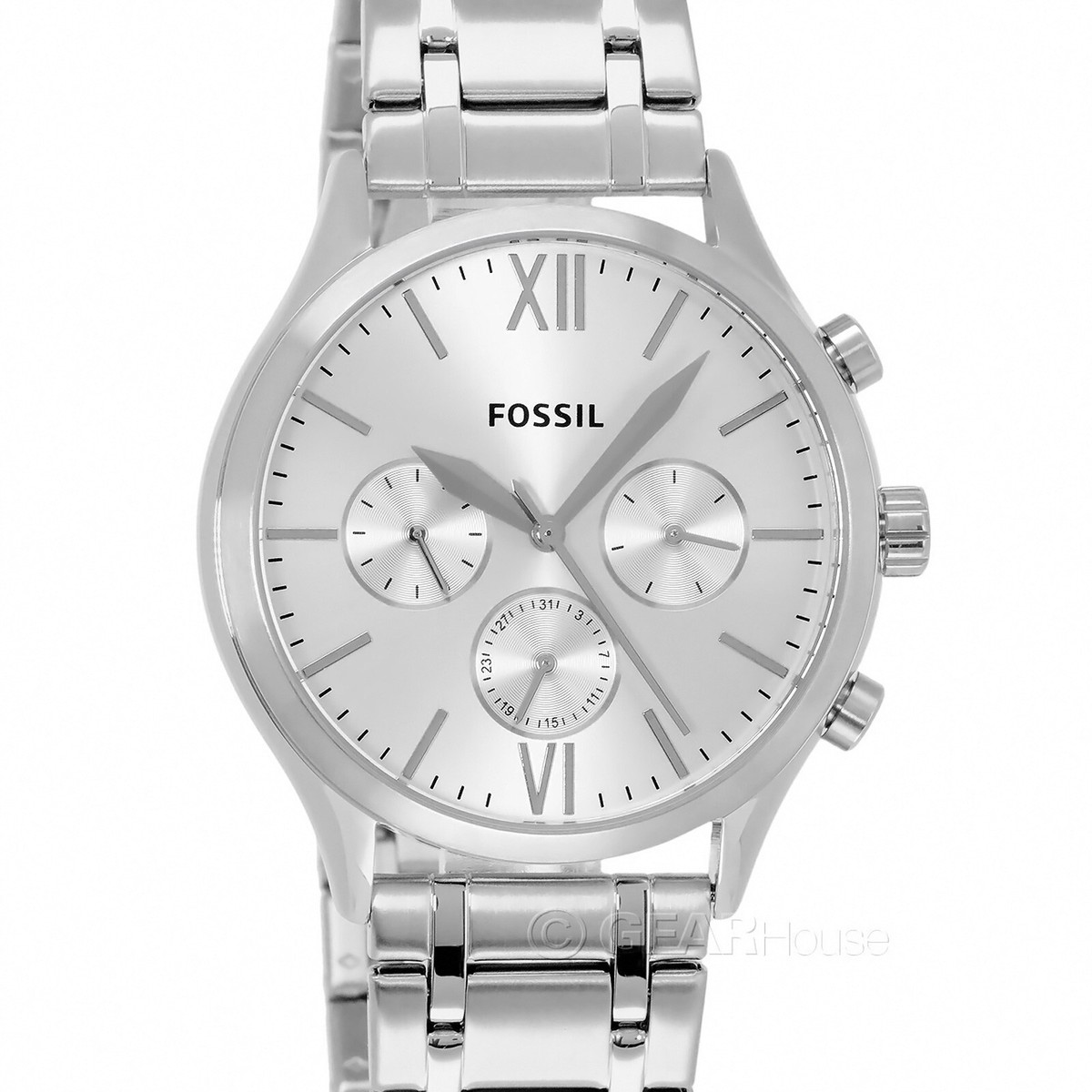 Silver Fossil Multi Function Watch with battery Fossil Riley Multifunction Stainless Steel | Mercari main image 2