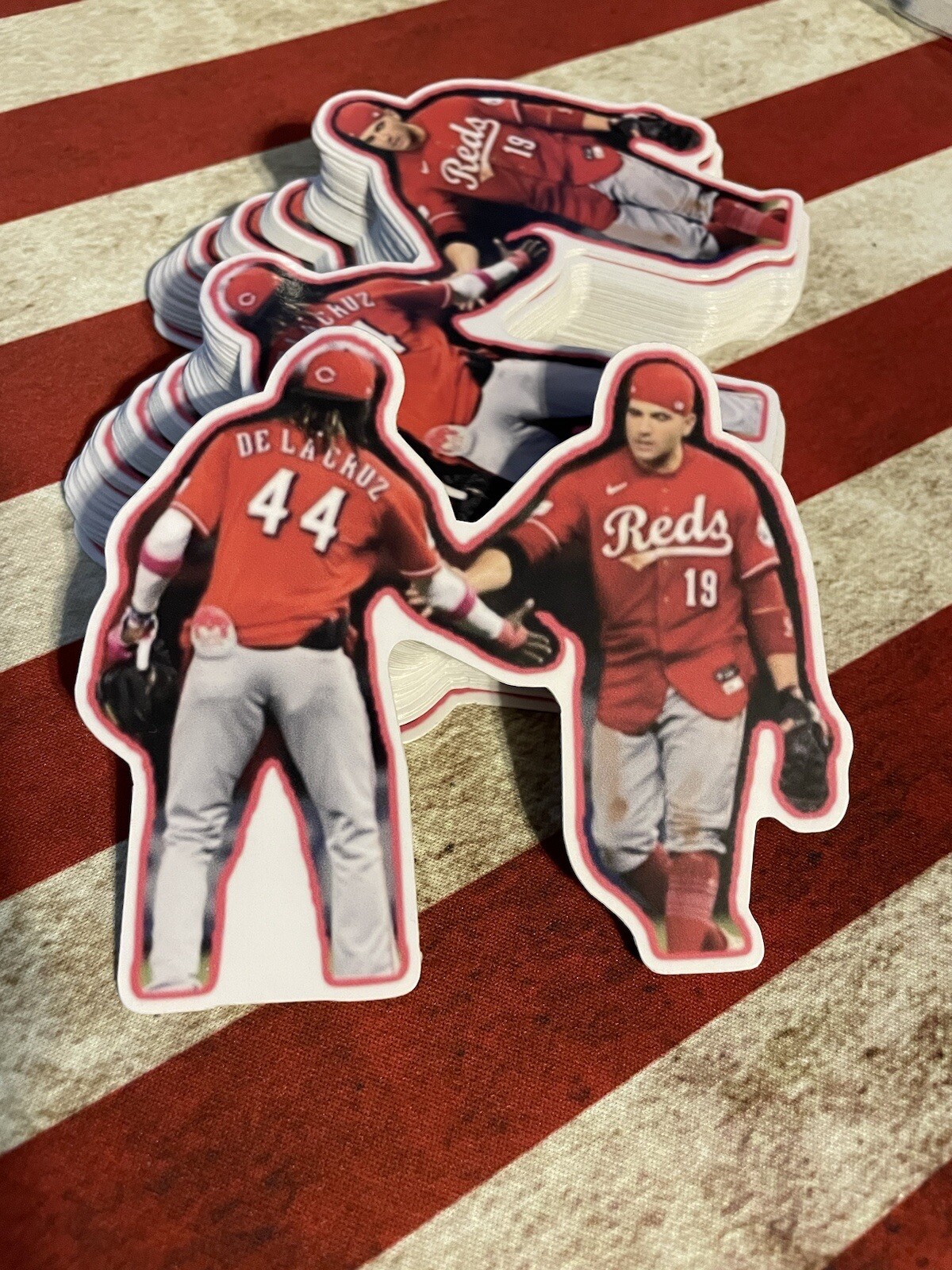 cincinnati reds Rookie And Veteran 4”x4” Sticker | eBay