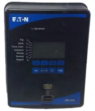 Eaton EMR-3000A0BA1 Rev B 40-250 V AC 19-300 V DC 1/5 A Motor Protection Relay
