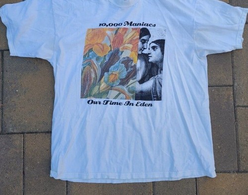 T-shirt 10 000 Maniacs "Our Time In Eden" 1993 - Taille S à 5XL - Neuf Avec étiquette