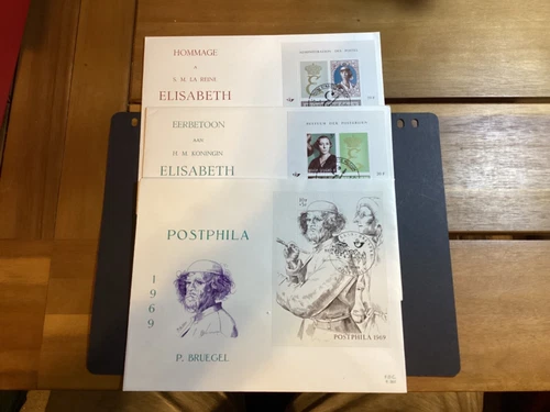 ICOLLECTZONE  Belgium Souvenir Sheet FDC Lot of three (A400-BelFDC1)