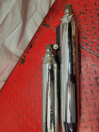 2007 Hyosung GV250 Cruise V2C 250T Exhaust Mufflers Assembly - Picture 3 of 8