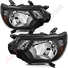 Headlights Assembly For 2012-2015 Toyota Tacoma Cab Pickup Rhlh Black 2.7l 4.0l