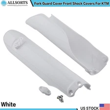 White Fork Guard Cover Front Shock Covers For KTM XC XC-W EXC GAS GAS EC MC EX