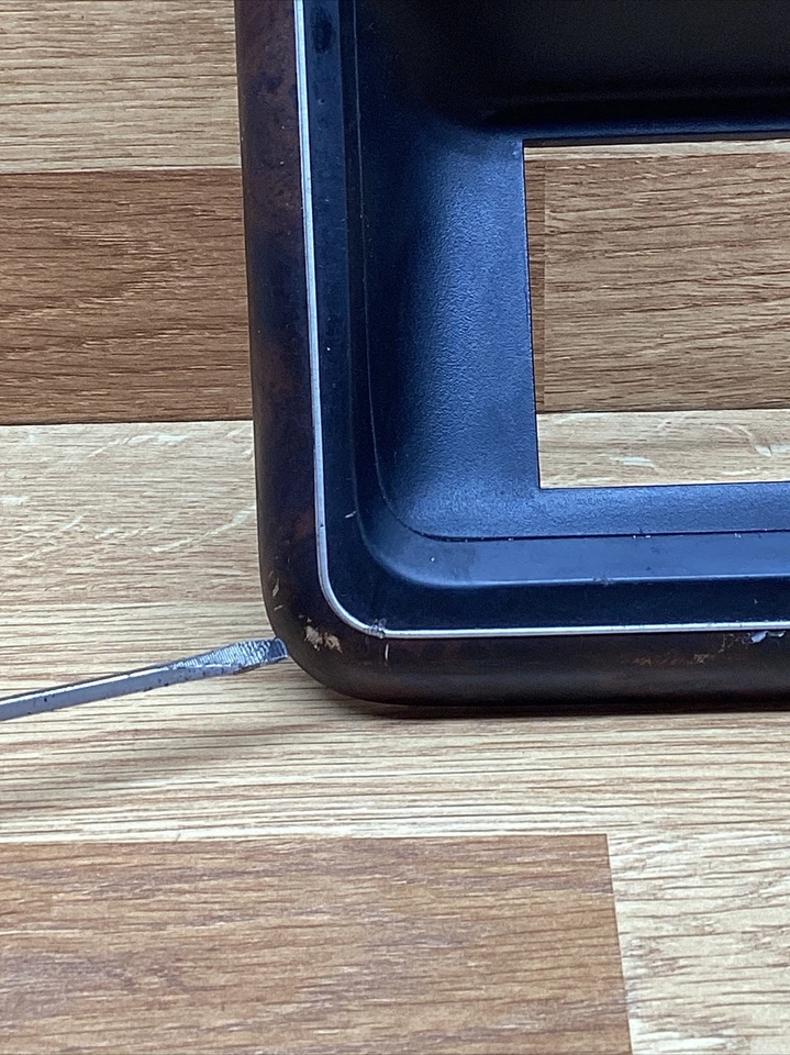 Ford F150 F250 F350 Bronco 1987-1991 tablero central radio embellecedor bisel madera Foto 4 de 4