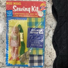 1950s Sewing Kit Miss Model RARE