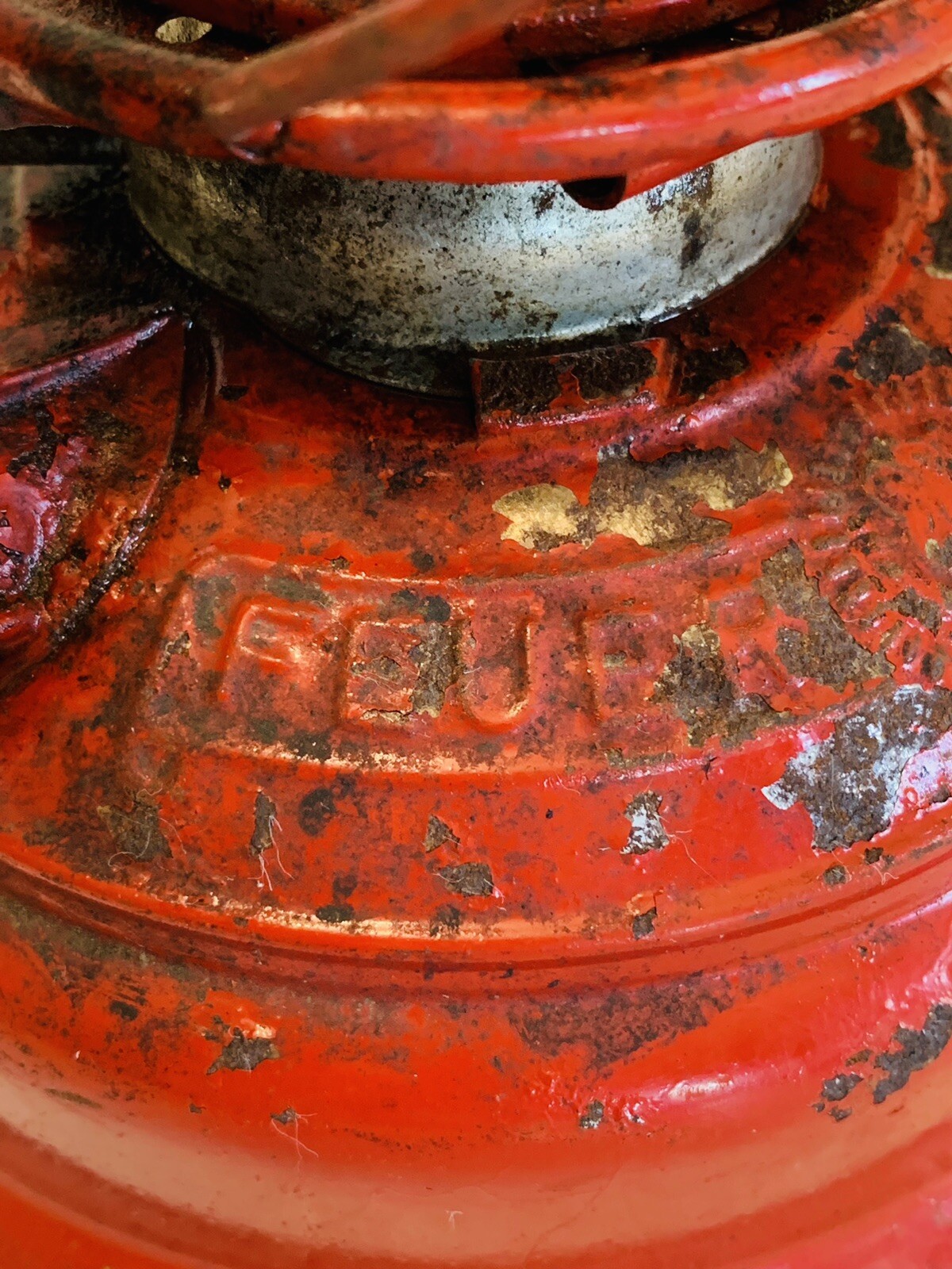 VTG FEUERHAND RED LANTERN RED GLOBE West Germany BABY SPECIAL No.276 NIER PATENT