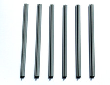 LEGO 6x Train Track Plain Rail Straight (no slots, no notches on end) 3228c LBG