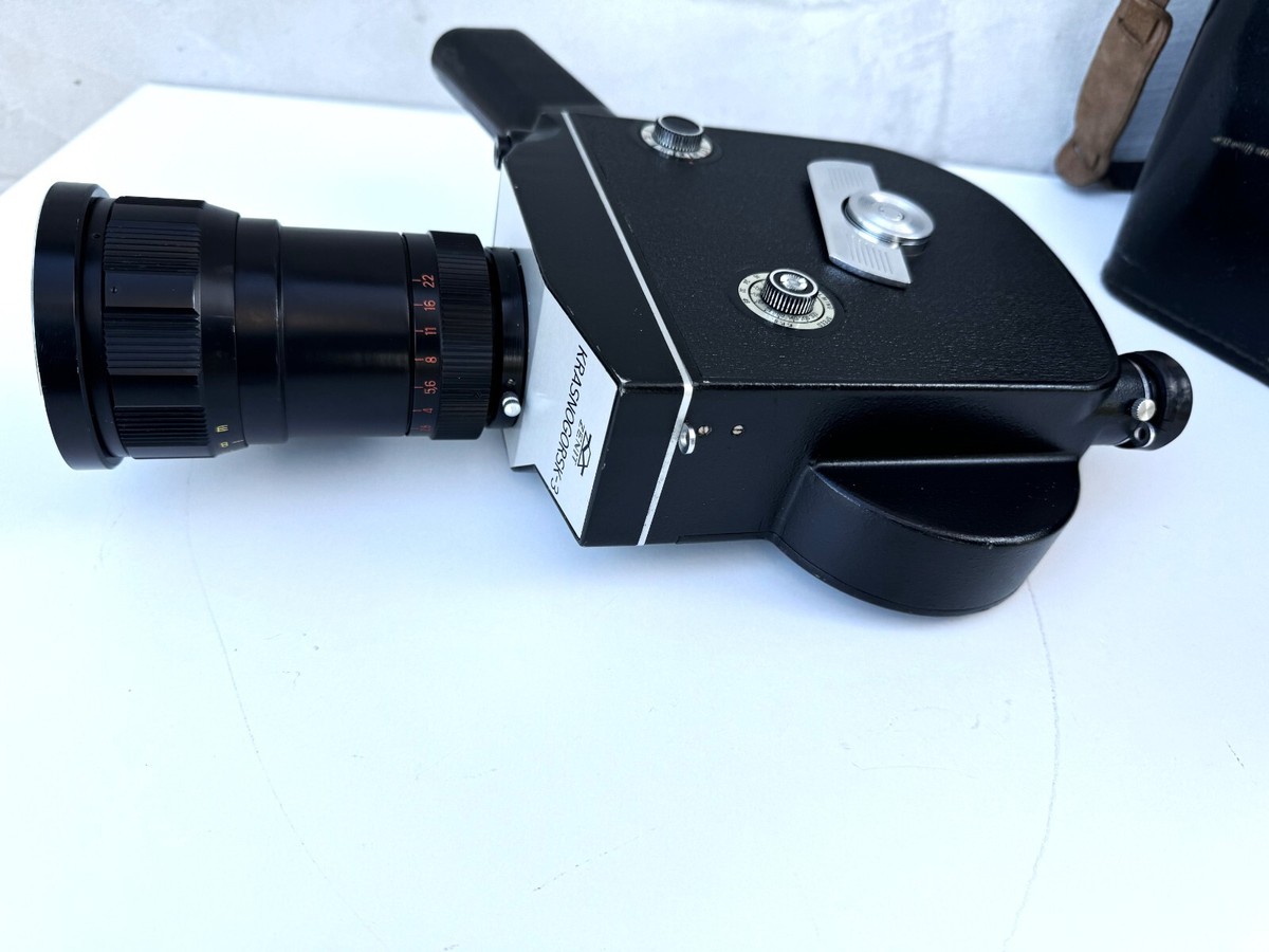 Working KRASNOGORSK-3 16mm Movie Camera, K-3 with Case 70s Working KRASNOGORSK-3 16mm Movie Camera, K-3 with Case 70s