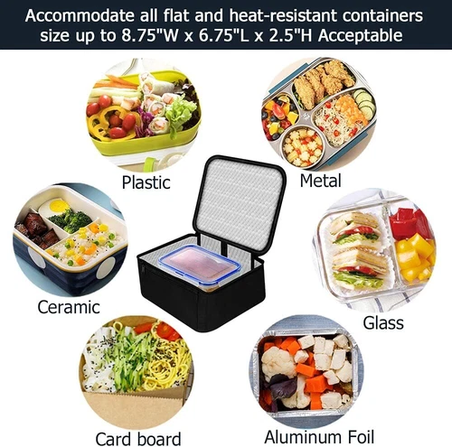 Portable Electric Food Warmer Heating Lunch Box Bag Mini Oven Container For Car - Picture 14 of 21