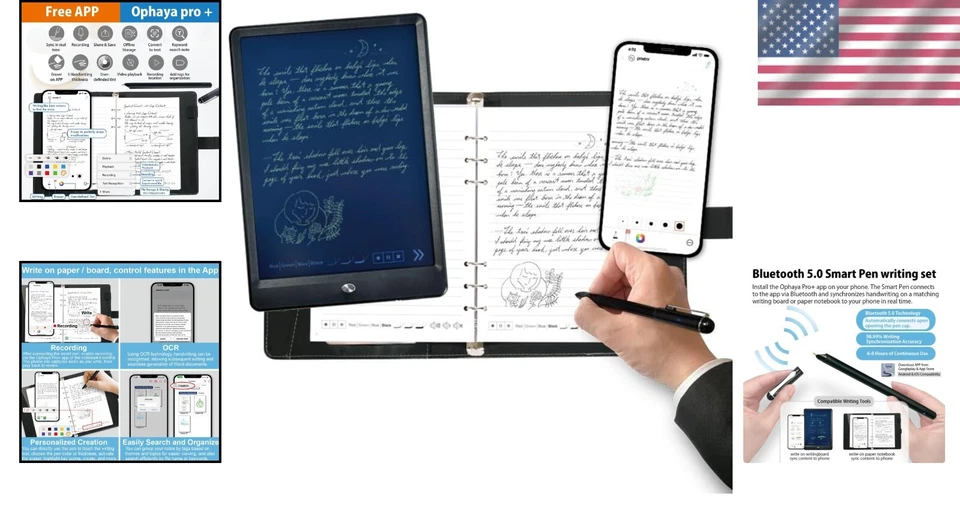 Innovative Smart Pen Notebook Set with Audio Recording for Enhanced Note-Taking - Image 2 of 4