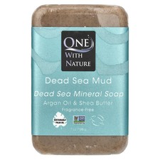 Dead Sea Mineral Bar Soap, Dead Sea Mud, Fragrance-Free, 7 oz 198 g 