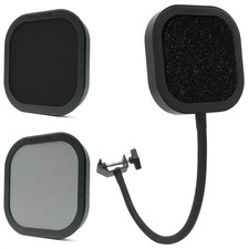 Flex Pro Interchangeable Microphone Pop Filter  Aluminum Gooseneck Mic Shiel...