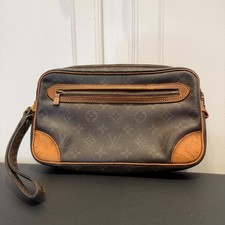 Autentica pochette Louis Vuitton Monogram Marly Dragonne GM inclusa certificato di autenticità