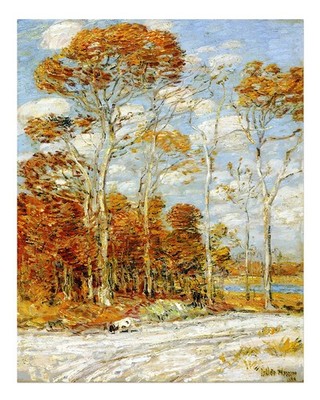 Herbstb�ume Landschaft Wandkunst Impressionistischer Stil Wald Wand
