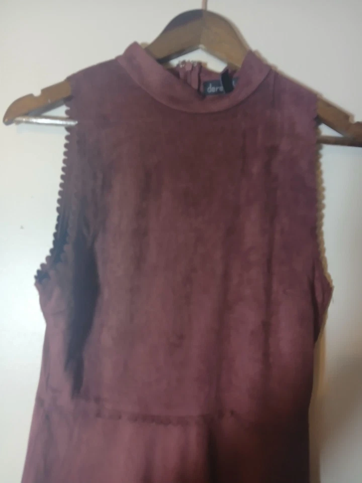 Derek Heart Size Medium Suede Sleeveless Dress - Image 3 of 4