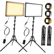 20W LED Photo Video Light 2-Pack, Bi-Color Dimmable Camera Lights Eono-001