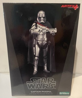 Star Wars ArtFX Plus Captain Phasma 1/10 scale pre-painted model kit Kotobukiya