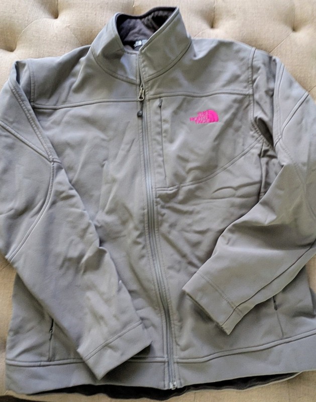 THE NORTH FACE gray softshell jacket women's XXL
