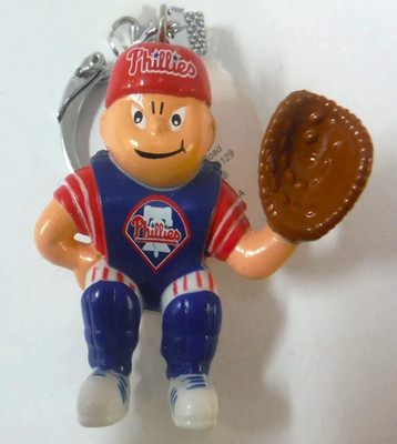 Philadelphia Phillies Vintage Sports Lil Brat Catcher Keychain MLB Licensed