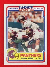 ? 1984 Topps USFL Michigan Panthers Bobby Hebert Rookie Card #62: NM. rookie card picture