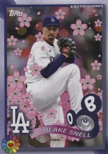 🌸 2025 Topps Tokyo Series Takashi Murakami BLAKE SNELL #7 Dodgers