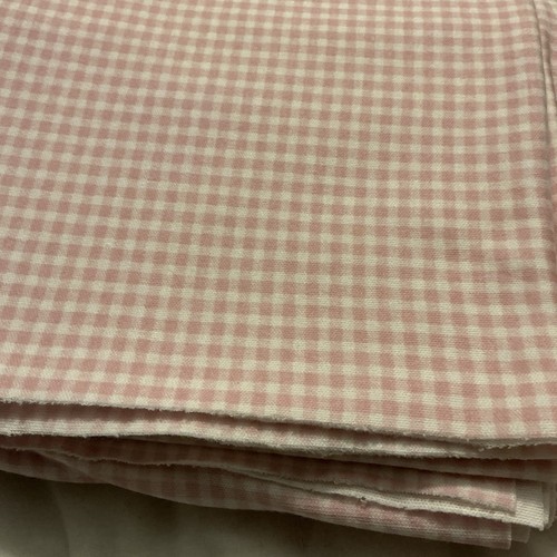 Tessuto maglia jersey a quadri rosa e bianco misura 68 X 36 Resto �� - Foto 5 di 5