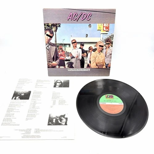 AC/DC Dirty Deeds Done Dirt Cheap Vinyl LP Atlantic SD 16033 1st Pressing
