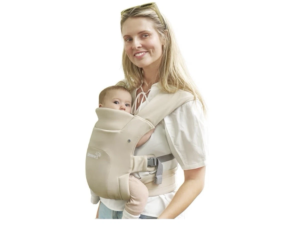 GROWNSY Baby Carrier Newborn–Toddler Ergonomic Wrap w/ Head Support, Cream
Opens in a new window or