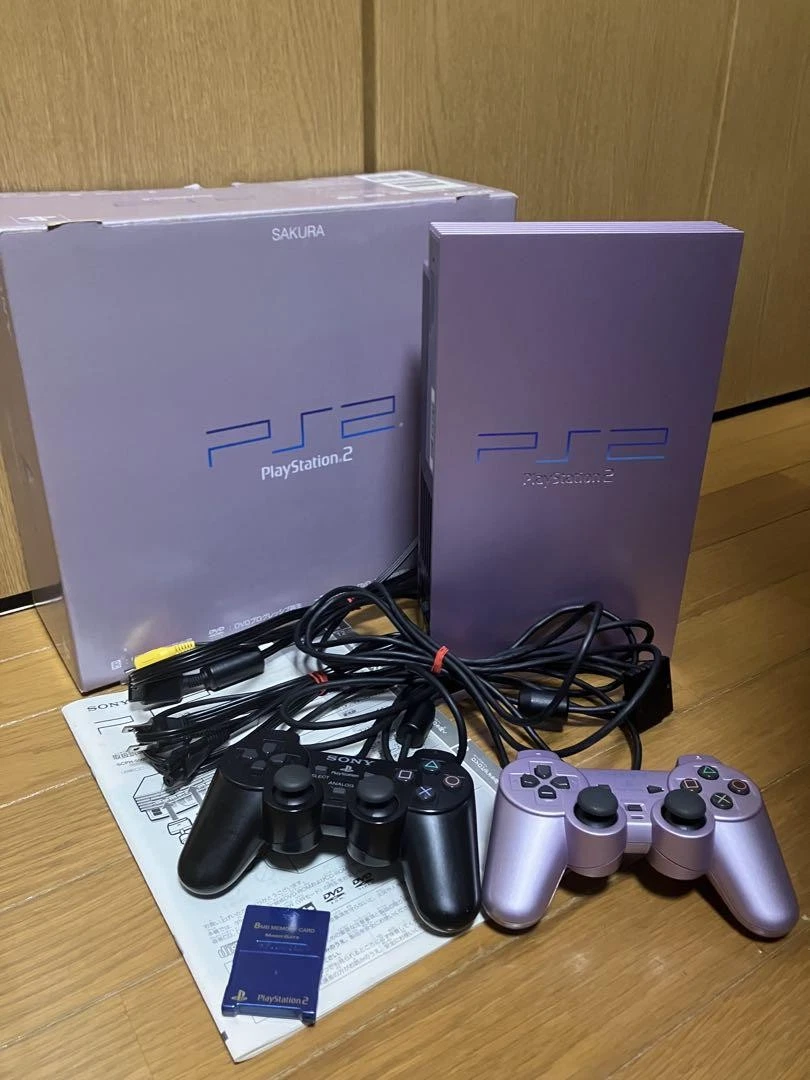 索尼PlayStation 2 NTSC-J 粉红色视频游戏机| eBay