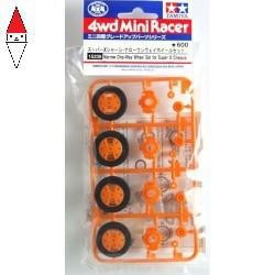 Tamiya 300056544 - Cerchioni Anteriori Scala 1:14 | 30 Mm Larghezza | Colore Bianco Per Modellismo