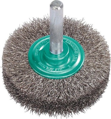 LESSMANN Rundbürste Durchm.80mm m. 6mm Schaft Stahldraht