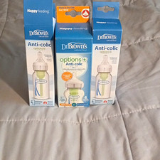 Dr. Brown's Options Anti-Colic Bottle Set Wide Narrow 5oz/150ml Slow 2 4oz