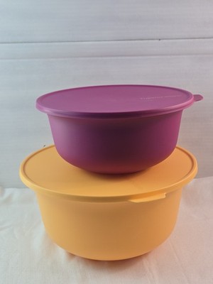 2 Tupperware Aloha Salad Bowls #s 8659, 8661 